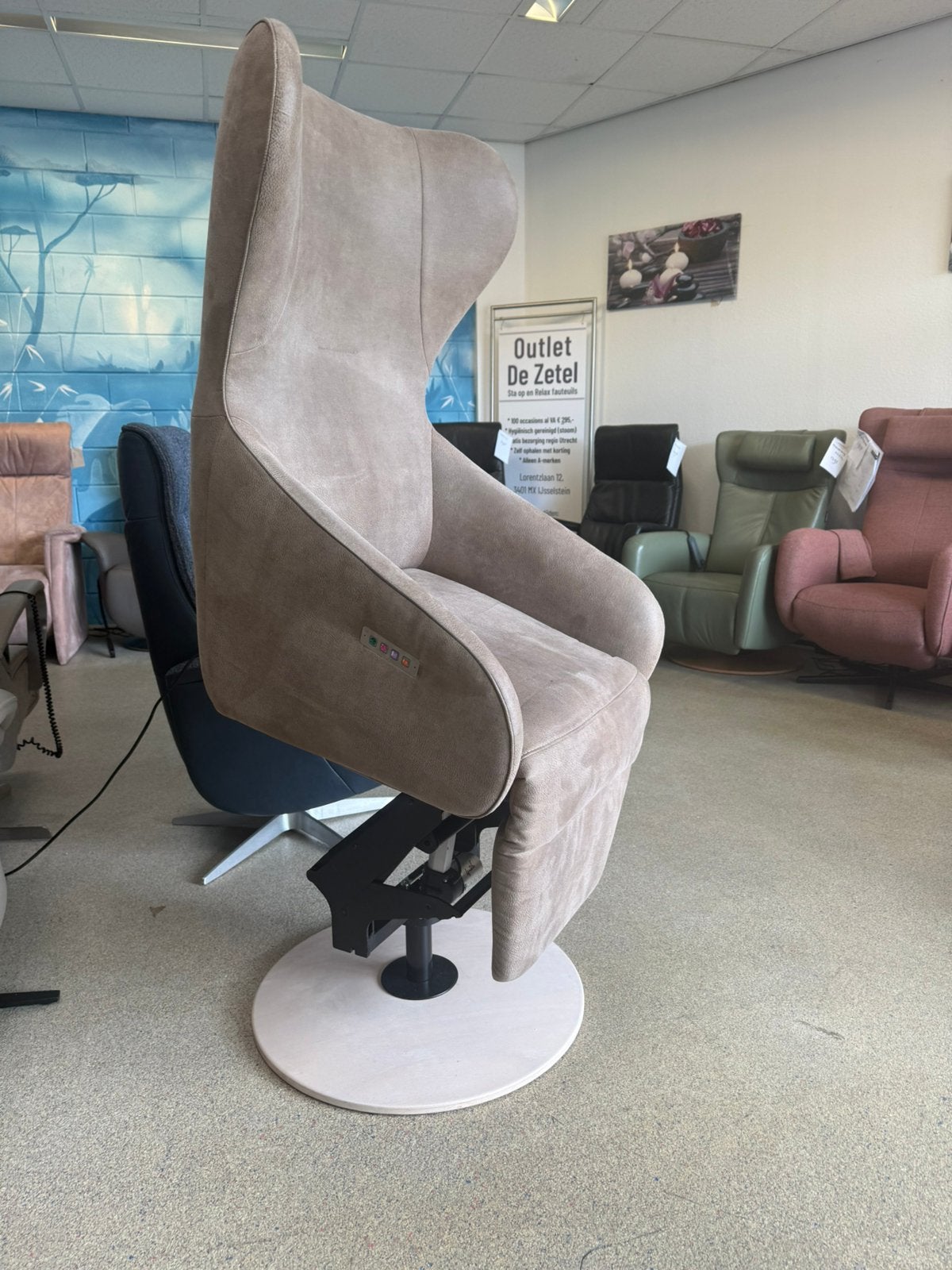 Prominent XL sta op stoel relax fauteuil gratis bezorging, Ophalen of Verzenden, Zo goed als nieuw, 50 tot 75 cm, 100 Top merken in alle kleuren en maten met garantie