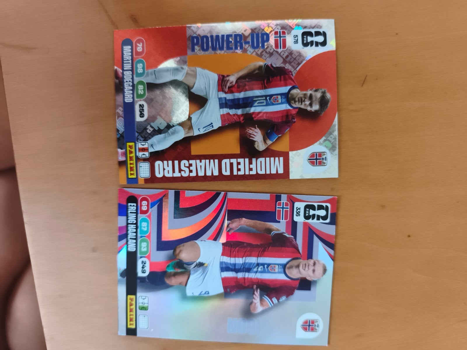 Panini Adrenalyn XL 2026 Haaland & Ødegaard, Ophalen of Verzenden, Zo goed als nieuw, Buitenlandse clubs, Spelerskaart