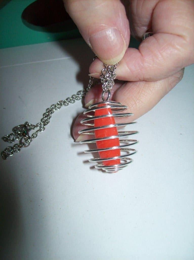 Ketting Zilvertint Mooie Spiraal Hanger met steen 4 tinten, Sieraden, Tassen en Uiterlijk, Kettingen, Verzenden, Nieuw, Steen of Mineraal