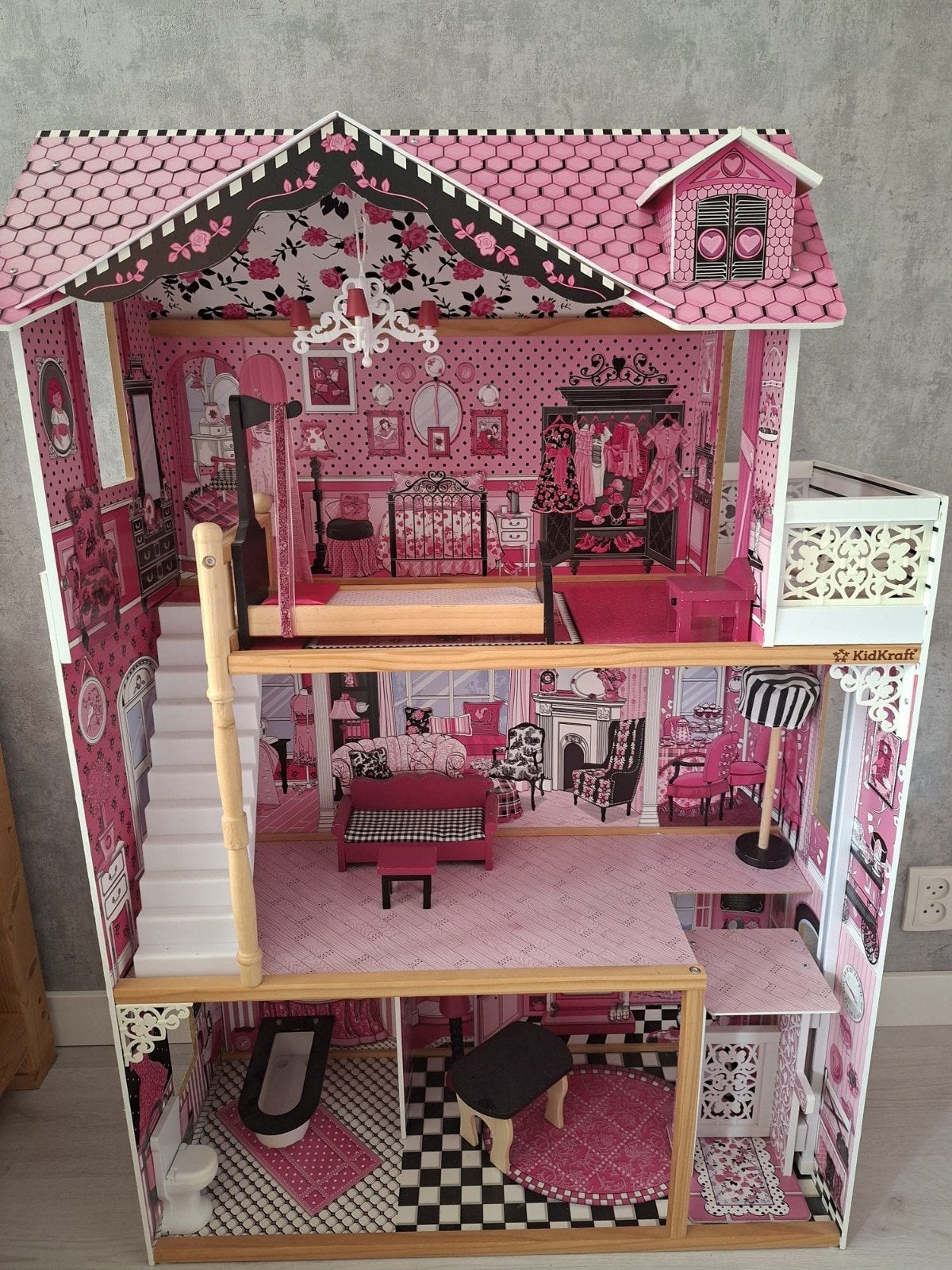 Poppenhuis (barbiehuis) KidKraft, Verzamelen, Ophalen, Zo goed als nieuw, Poppenhuis