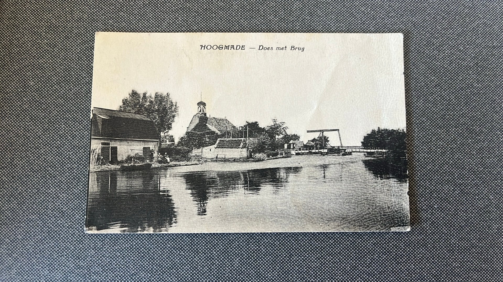 Hoogmade ( Kaag en Braassem) Does met brug, Ophalen of Verzenden, Voor 1920, Gelopen, Zuid-Holland