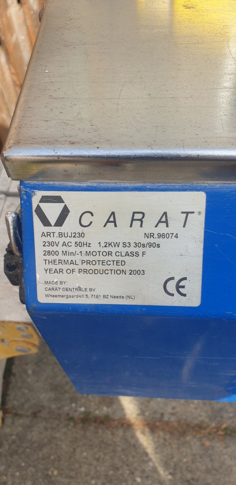carat nat tegelzaagmachine zgan, Ophalen, Gebruikt, 1200 watt of meer
