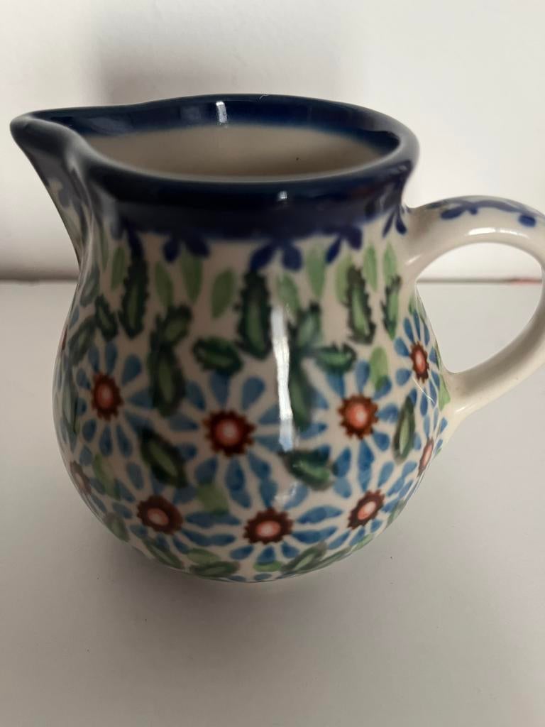 Bunzlau Pools porseleinen melkkannetje, Ophalen of Verzenden