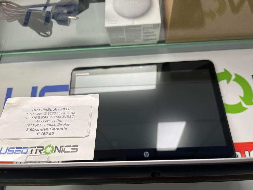 HP EliteBook 840 G3 - i5-6300U, 16GB RAM, 256GB SSD, 14" FHD, 2 tot 3 Ghz, Qwerty, Ophalen of Verzenden, Zo goed als nieuw