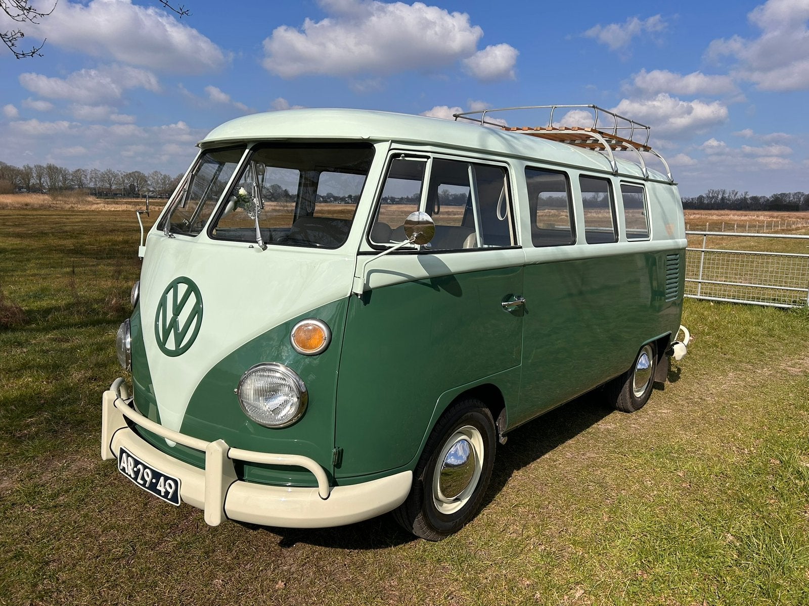 Volkswagen T1 1967 Groen, Auto's, 53 pk, 8 stoelen, Stationwagon, 1100 kg