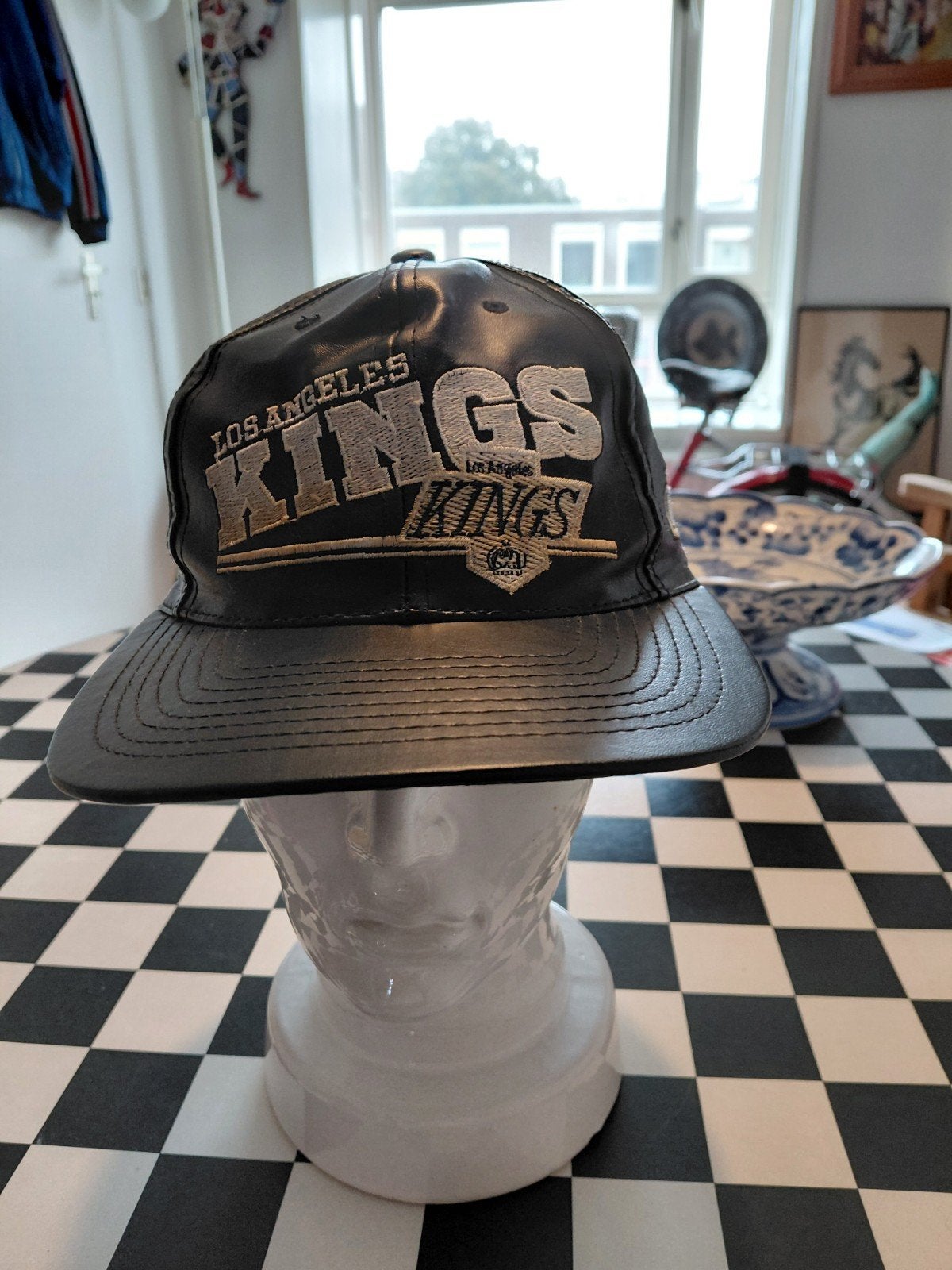 vintage 90s los angeles kings nhl pet cap snapback leer, Pet, Nhl, Gedragen, One size fits all