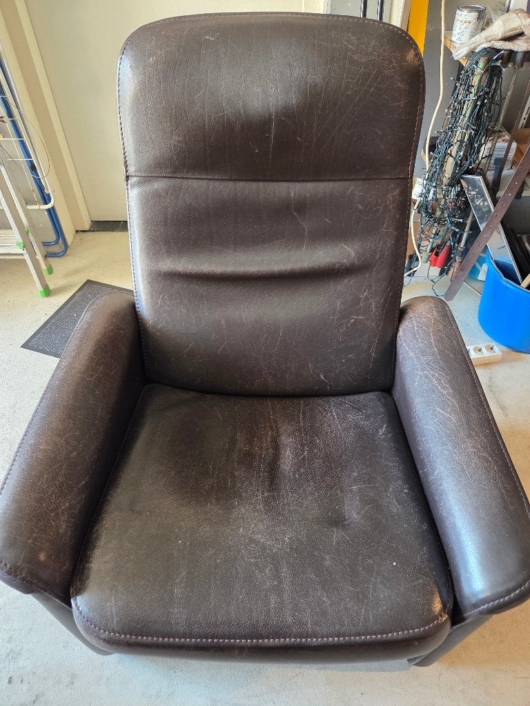 Ligstoel, Huis en Inrichting, Ophalen, Gebruikt, Bruin, Leer