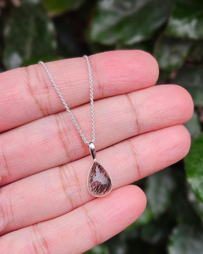 Rutielkwarts Ketting Amina - Echt Zilver, Hoofdstraat 18c, Info@lavicollection.com, Nieuw, Ophalen of Verzenden