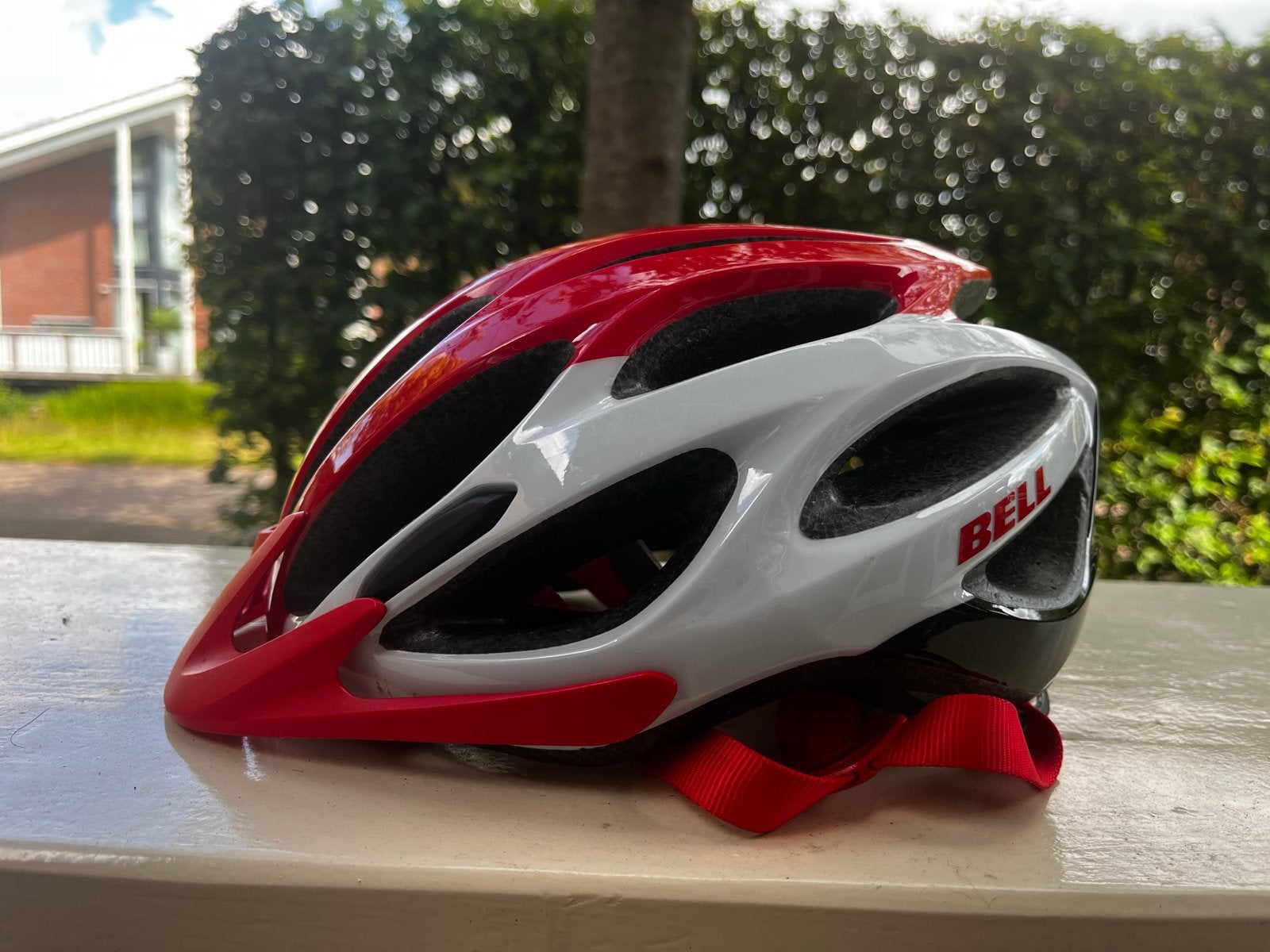 Bell Paradox Fietshelm - Rood/Wit - Maat M (50-57cm), Ophalen of Verzenden, Zo goed als nieuw, M, Heer of Dame