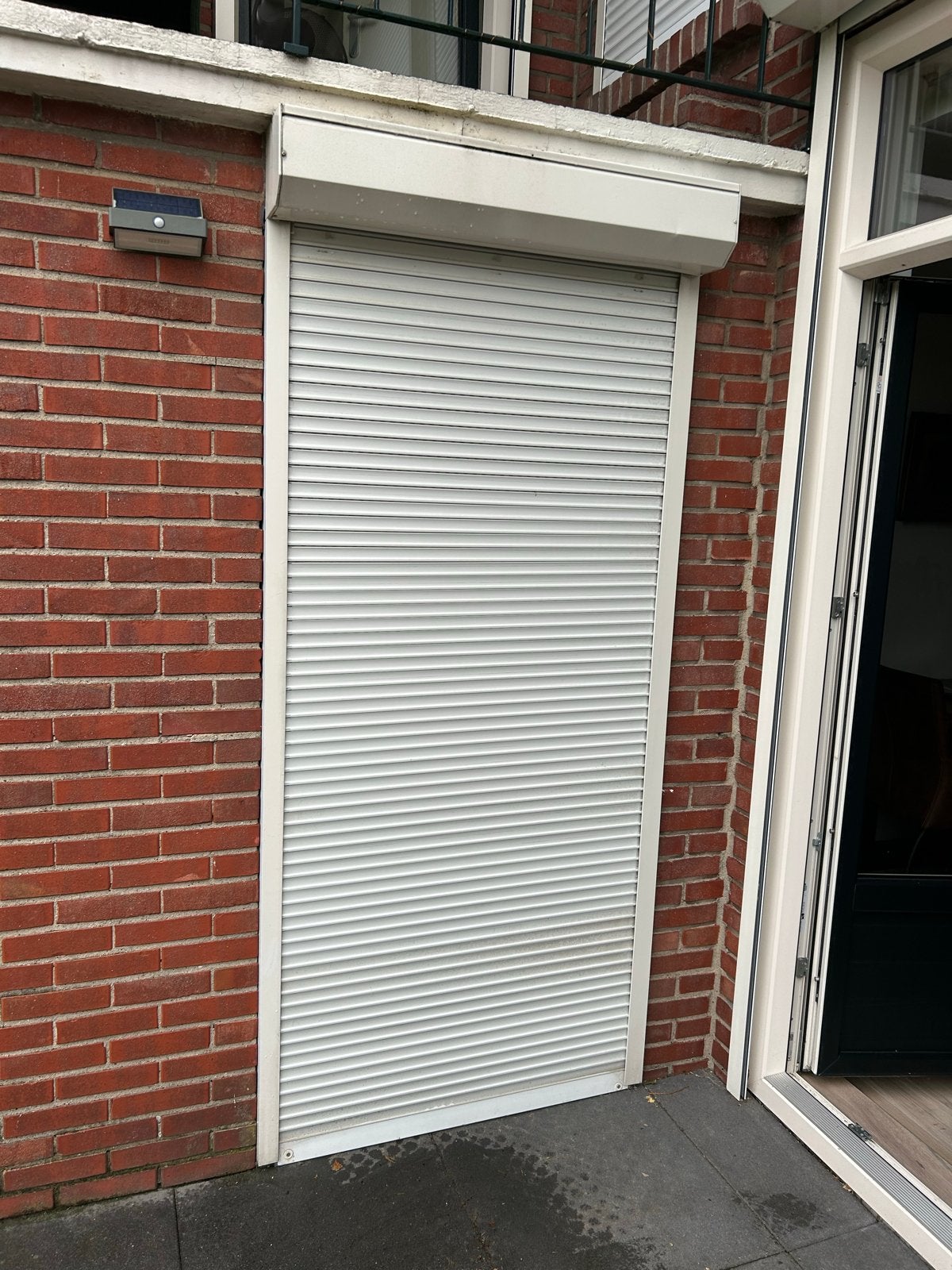 Rolluik wit, 100cm breed, 206cm hoog, Doe-het-zelf en Verbouw, Rolluiken, Ophalen, Gebruikt, Wit, 150 tot 200 cm