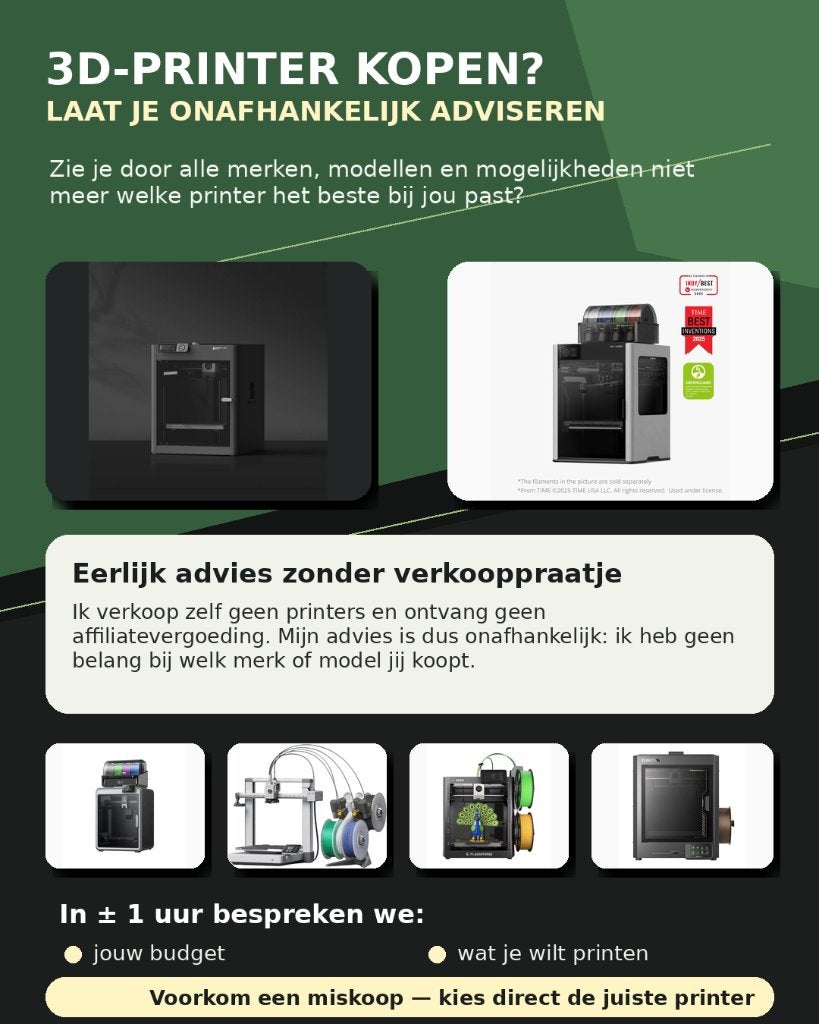 3D printer advies, Computers en Software, 3D Printers, Nieuw, Filament, Ingebouwde Wi-Fi, Ophalen of Verzenden