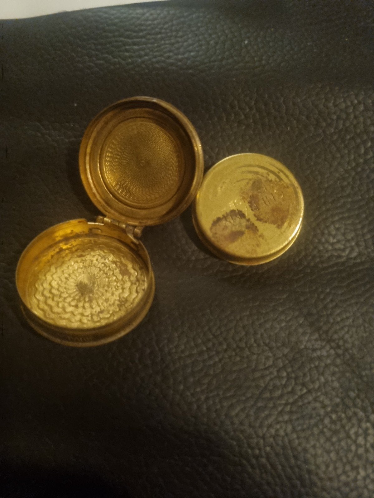 Franse oud poederdoosje 1920, Ophalen of Verzenden, Frankrijk, 2 euro, Setje