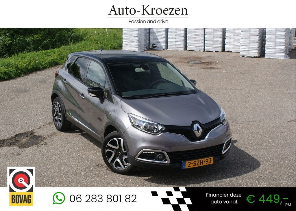 Renault Captur 1.2 TCe Dynamique | Automaat | Camera | Cruis, Euro 5, Stof, Zwart, 4 cilinders