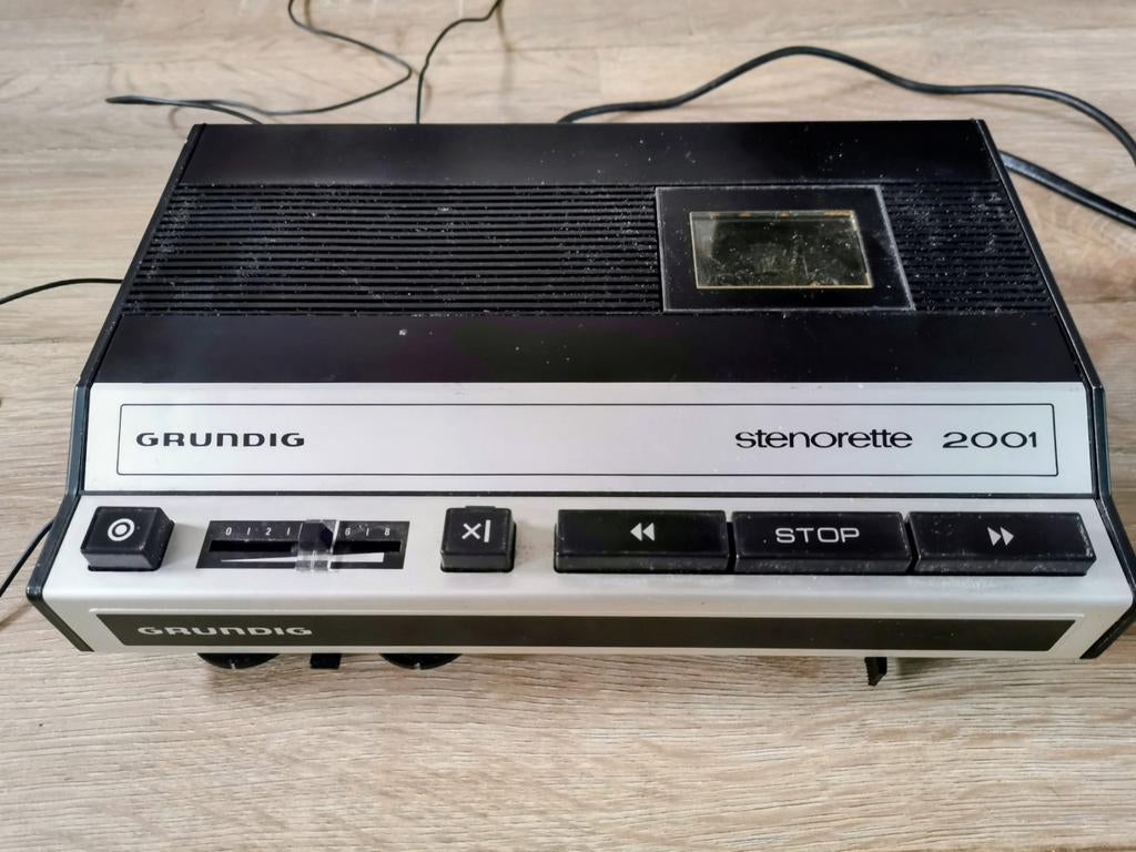 Grundig Stenorette met unieke toebehoren, Ophalen of Verzenden, Enkel, Overige merken