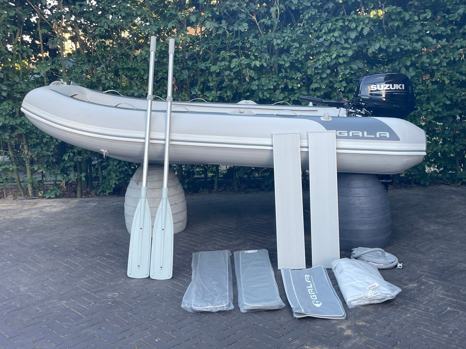 Gala rib A330D met 20pk Suzuki, Watersport en Boten, Rubberboten, Ophalen, Aluminium, Gebruikt, Gala