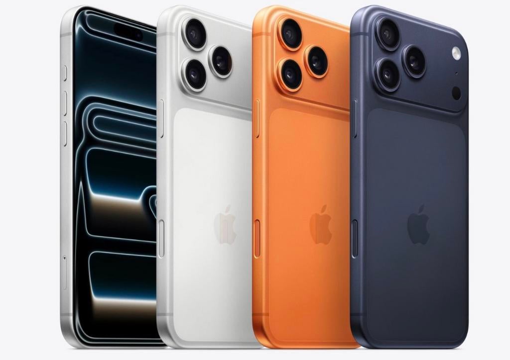 APPLE iPhone17Pro Max 5G 256 GB oranje blauw zilver Geseald, Blauw, IPhone 15 Pro Max, Nieuw, Zonder simlock