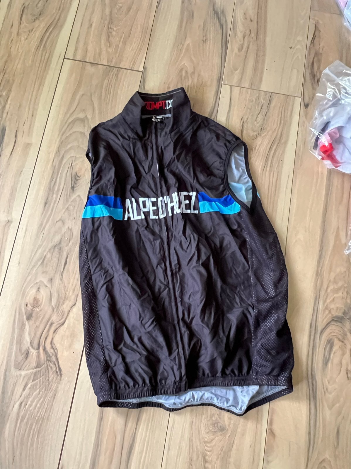 Nieuw Alpe d’Huez fietsvest Windjack - Maat M, Maat 48/50 (M), Zwart, Nieuw, Ophalen of Verzenden
