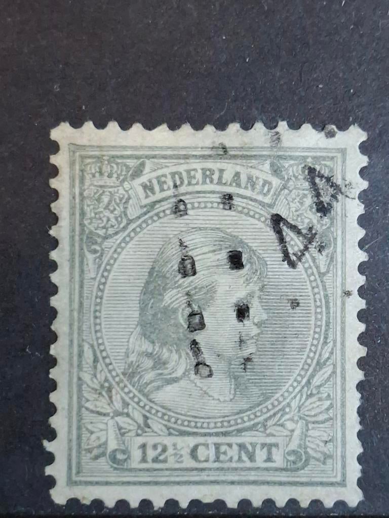Puntstempel zegel nr 44 Den Haag nvph nr 38, Postzegels en Munten, Postzegels | Nederland, Ophalen of Verzenden