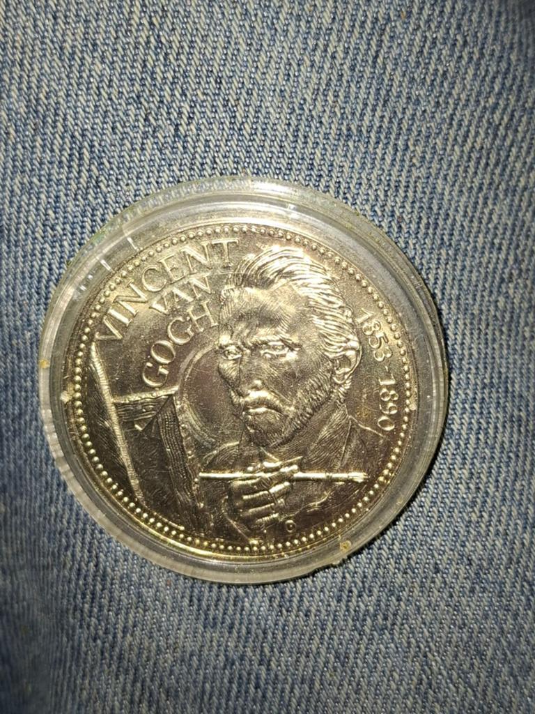 Zilveren 2½ ECU Vincent van Gogh munt 1995, Postzegels en Munten, Munten | Nederland, Koningin Beatrix, Zilver, Losse munt, Overige waardes