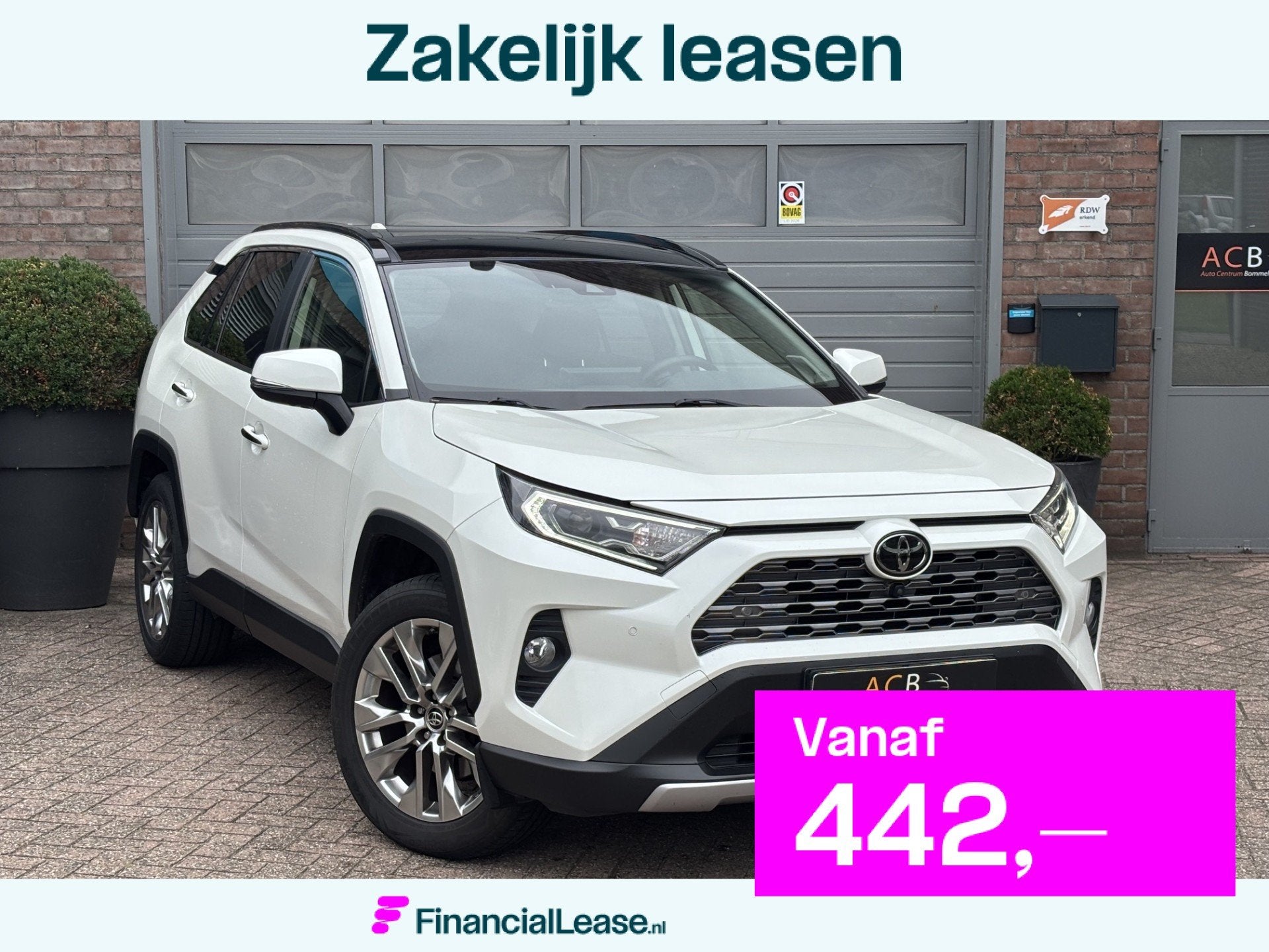 Toyota RAV4 2.0 VVT-iE Executive Trekhaak., Gebruikt, 4 cilinders, Wit, Rav4
