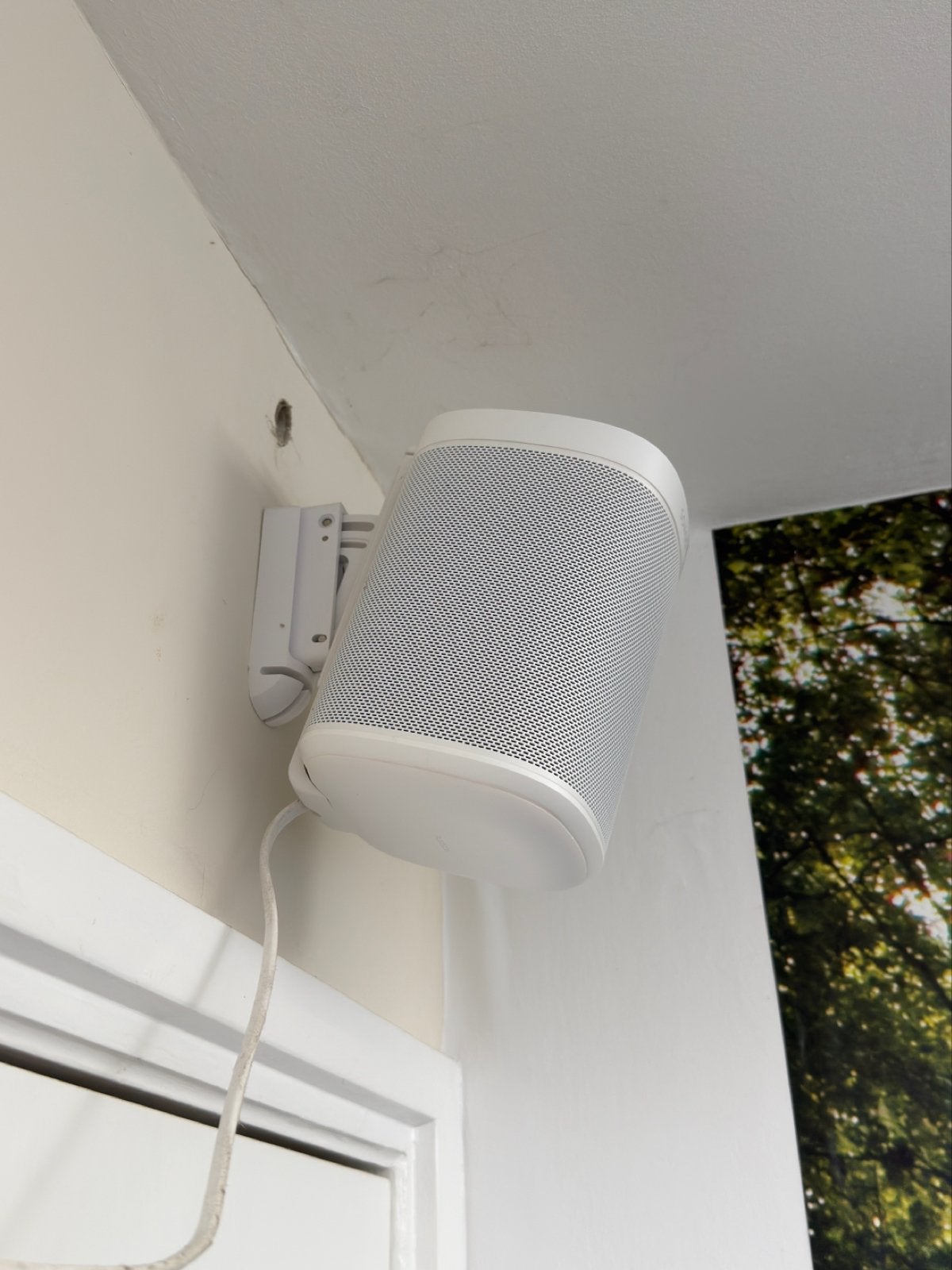 Sonos One Gen 2 (2 stuks) met Flexson muurbeugels, Stereo speakers, WiFi, Ophalen of Verzenden, Zo goed als nieuw