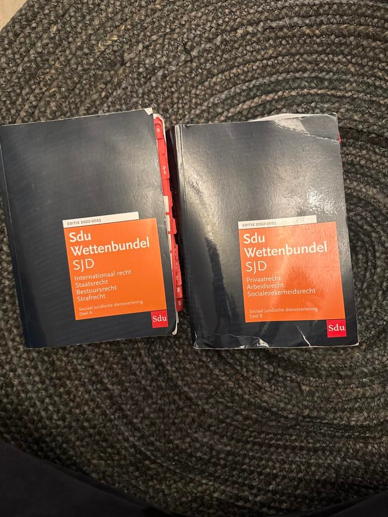 Sdu Wettenbundel SJD 2022-2023 (Deel A + B), Boeken, Studieboeken en Cursussen, Ophalen of Verzenden, Gamma, Gelezen, HBO