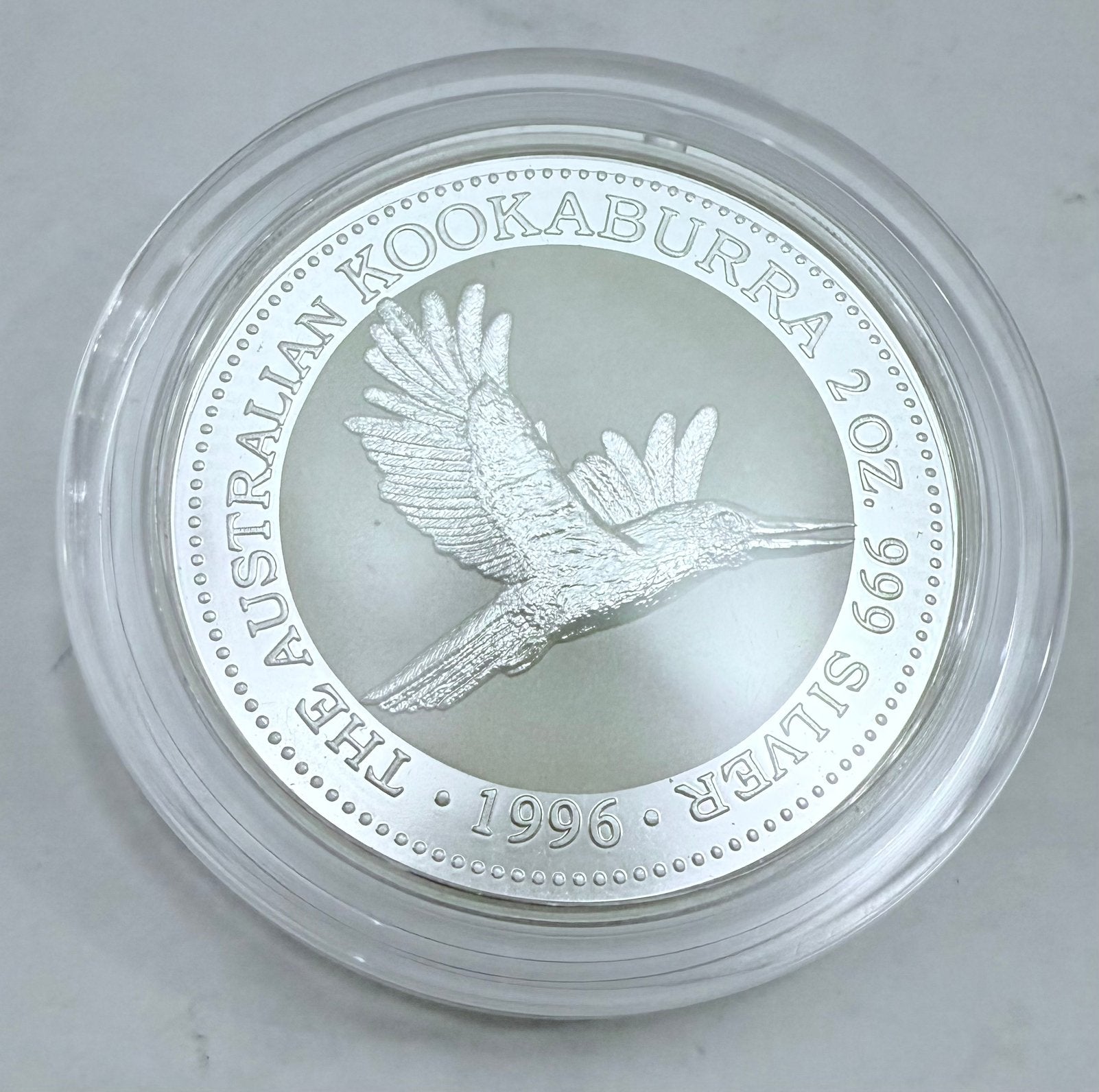 2oz 1996 Australian Kookaburra / 999 zilver, Postzegels en Munten, Ophalen of Verzenden, Zilver