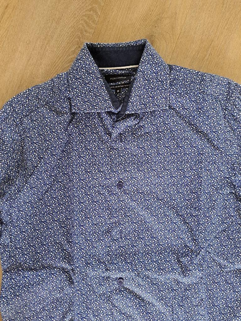 Overhemd Portonova, Blauw, Portonova, Zo goed als nieuw, Halswijdte 39/40 (M)
