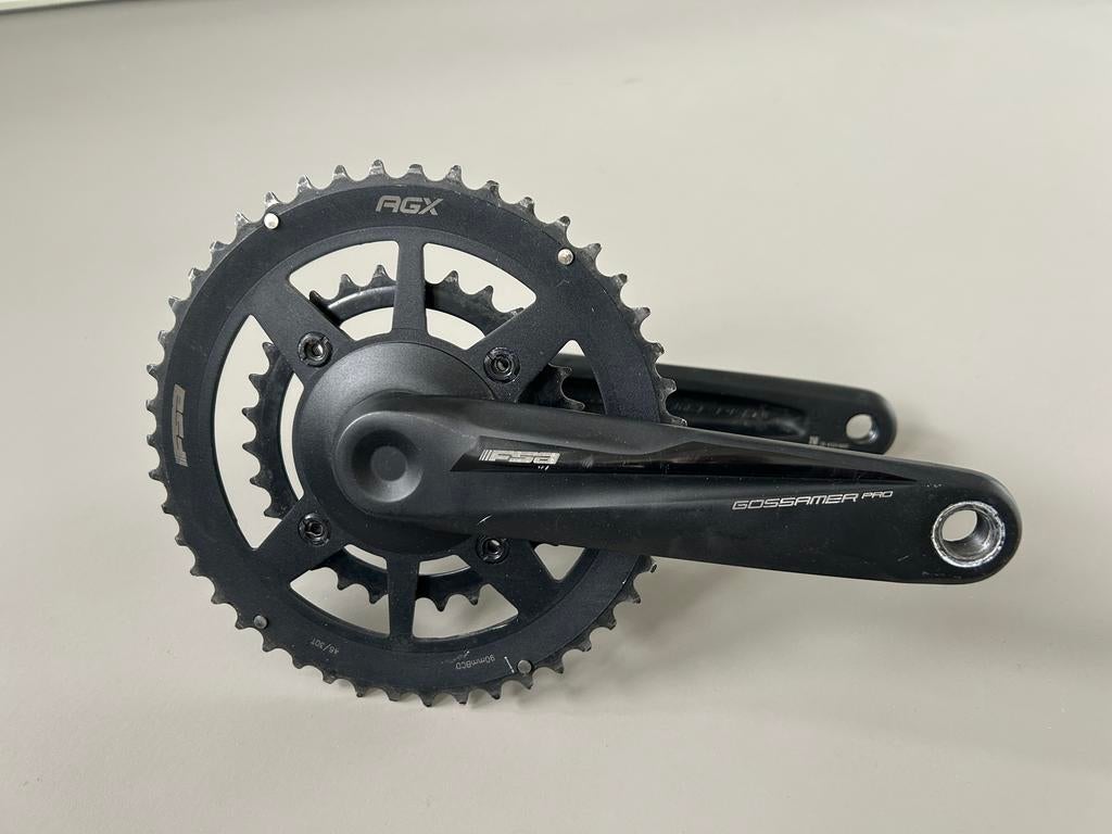 FSA Gossamer Pro AGX Crankstel 46/30T met trapas, Fietsen en Brommers, Fietsonderdelen, Crankstel of Pedalen, Gebruikt, Ophalen of Verzenden