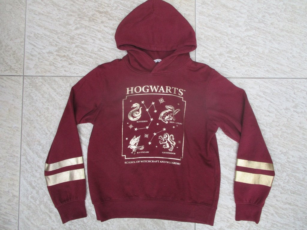 Sweater trui rood Hogwarts capuchon truitje maat 152, Kinderen en Baby's, Kinderkleding | Maat 152, Meisje, Trui of Vest, H&M