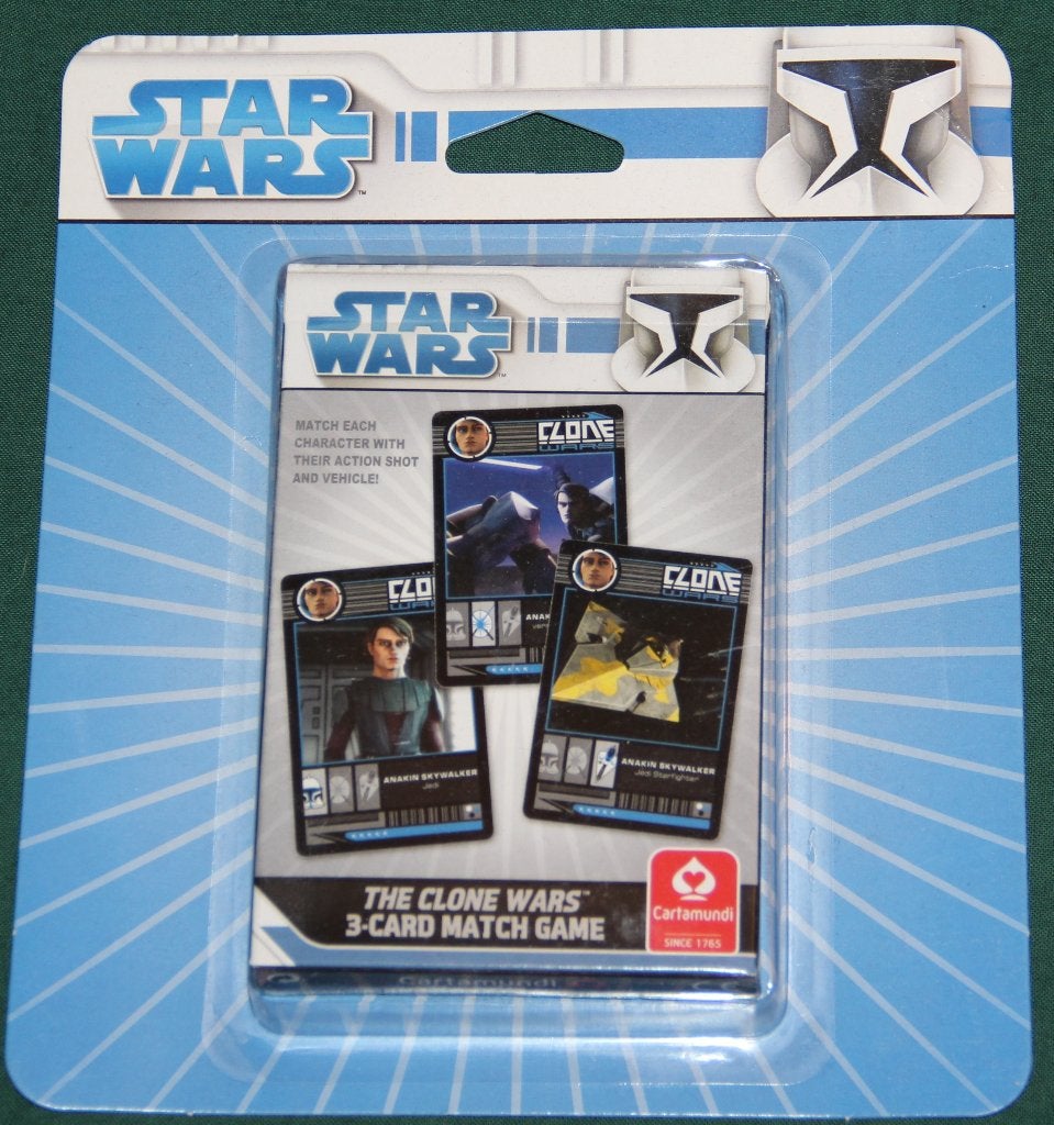 Star Wars The Clone Wars 3-card match game ( Cartamundi), Verzamelen, Ophalen of Verzenden, Nieuw, Actiefiguurtje