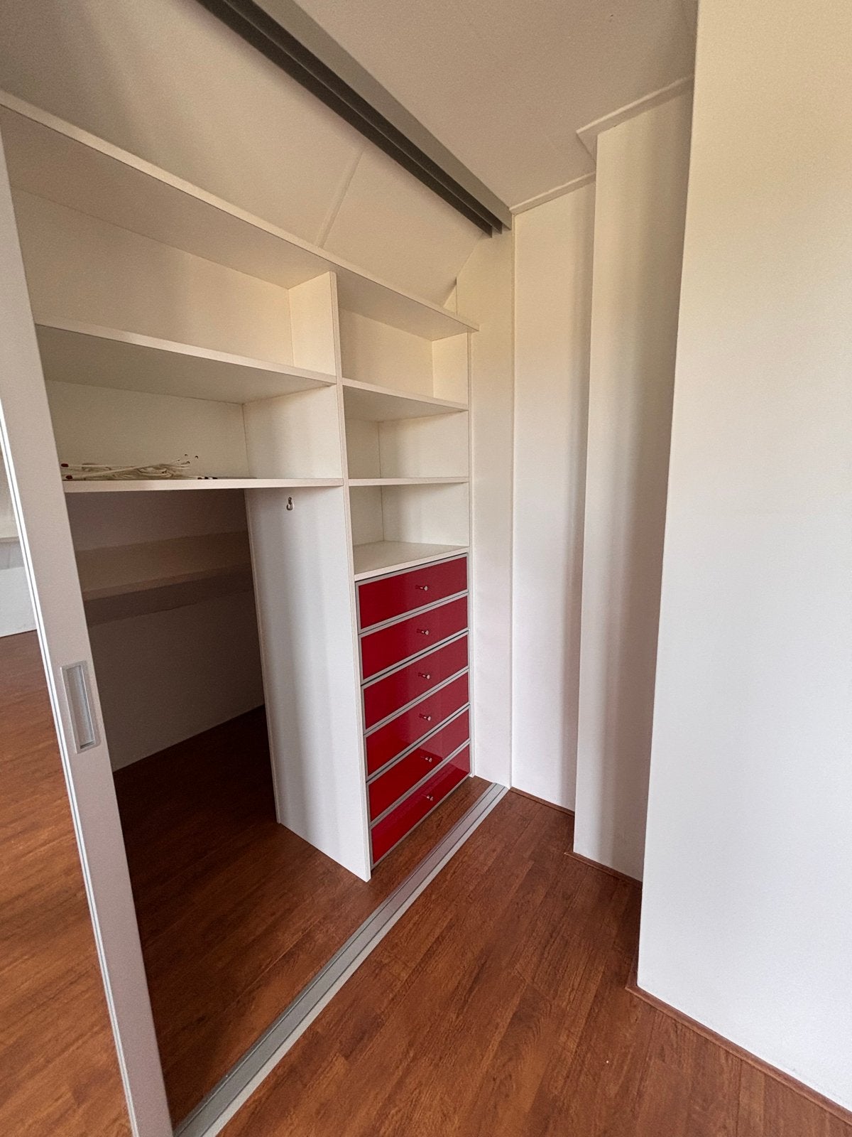 GRATIS! Inbouwkast met schuifdeuren en lades, Huis en Inrichting, Kasten | Kledingkasten, Ophalen, Gebruikt, 200 cm of meer, 200 cm of meer
