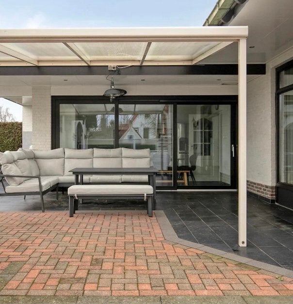 3-delige schuifpui met HR++ glas 338 x 225 cm, Ophalen, Gebruikt
