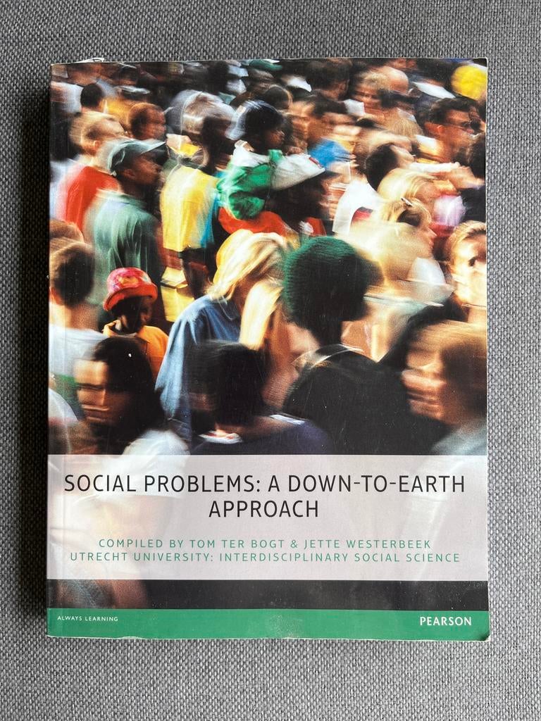 Social Problems: A Down-to-Earth Approach - Utrecht Universi, Ophalen of Verzenden, Gamma, Gelezen, WO