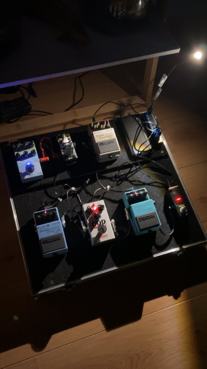 Boss Limiter, EQ en Chorus pedalen - Perfect voor basgitaar, Ophalen of Verzenden, Gebruikt, Chorus