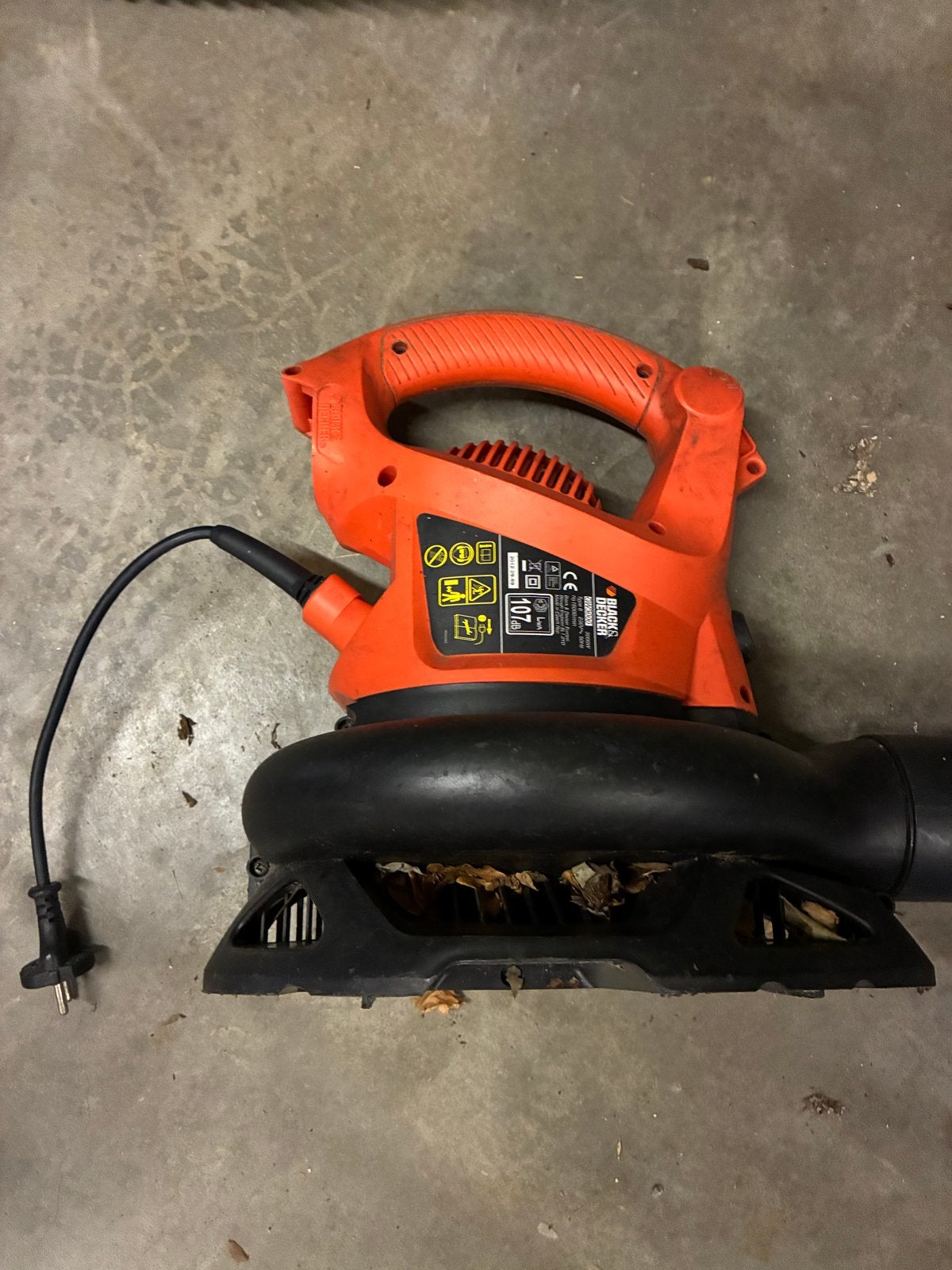 Black & Decker Bladblazer en Zuiger - Eclectisch, Ophalen, Gebruikt, Handgedragen, Met opvangzak