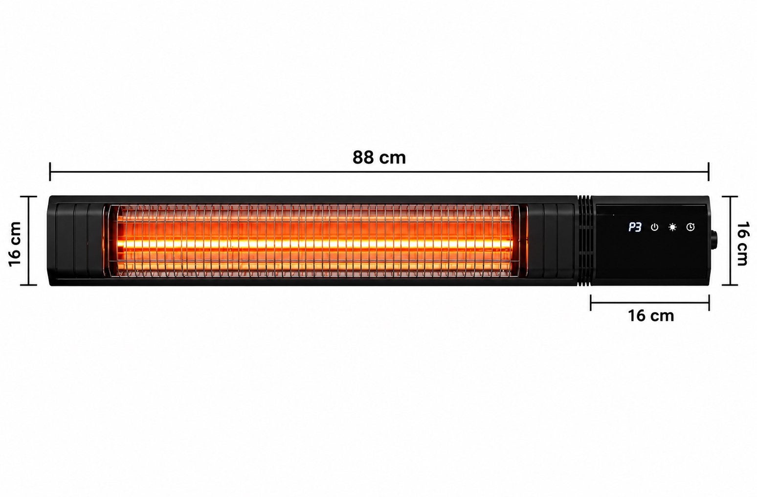 InfraHeat Infrarood Terrasverwarmer - Luxe Warmte Buiten, Elektrisch, Nieuw, Ophalen of Verzenden, Waterbestendig