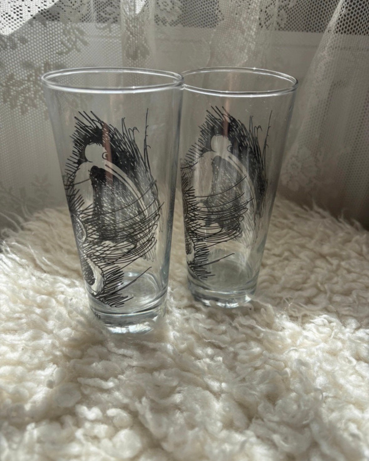 2x Ritzenhoff David Palterer 1992 Design glazen, Ophalen of Verzenden, Zo goed als nieuw, Frisdrankglas