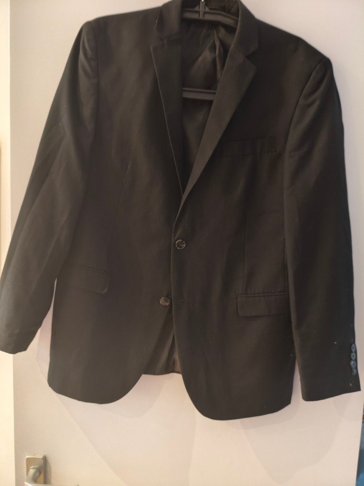 Angelo Litrico Zwart Colbert Maat 50 Tailored Fit, Maat 48/50 (M), Angelo Litrico, Zwart, Ophalen of Verzenden