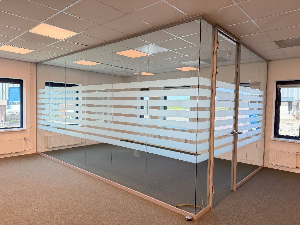 Maars Glazen Systeemwanden met Aluminium Profielen en Deuren, Ophalen, Gebruikt, 160 cm of meer, Glasplaat