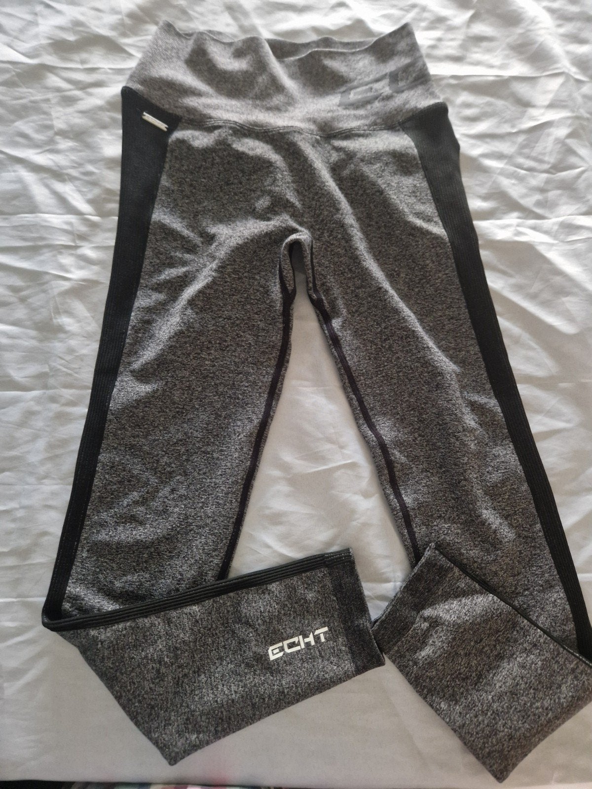 ECHT Scrunch Legging - Grijs/Zwart - Maat M, Maat 38/40 (M), ECHT, Ophalen of Verzenden, Grijs