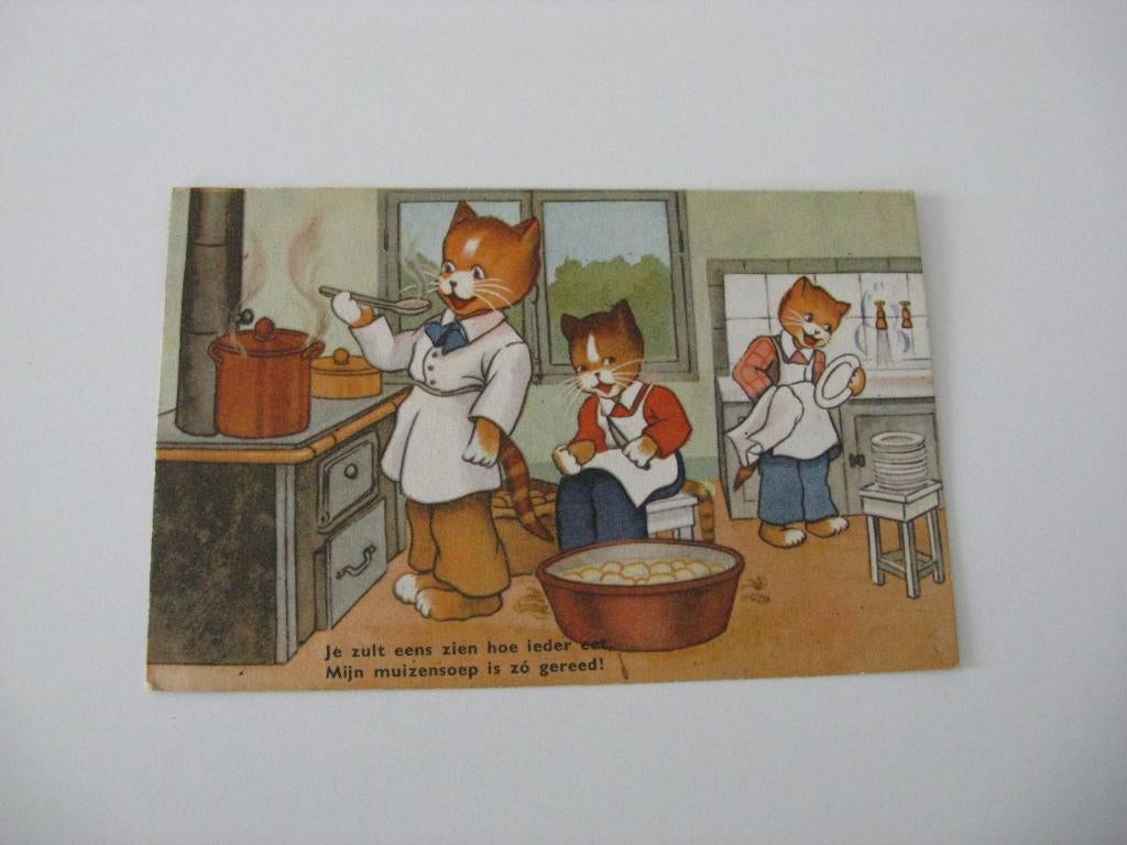 3 gelopen kinder ansichtkaarten., Verzenden, 1940 tot 1960, Gelopen, Overige thema's