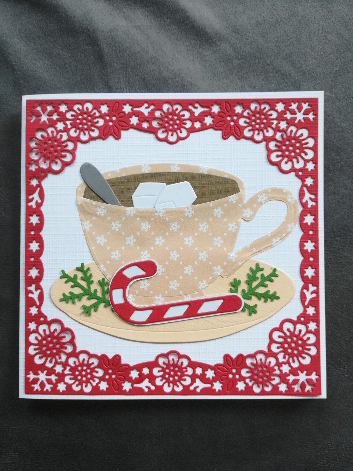 Kerstkaart kerst kopje warme drank, Ophalen of Verzenden, Nieuw, Kerst