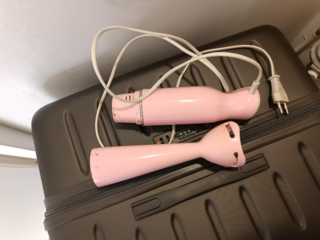 Roze staafmixer - Handige keukenhulp, Witgoed en Apparatuur, Blenders, Ophalen of Verzenden, Gebruikt, Blender