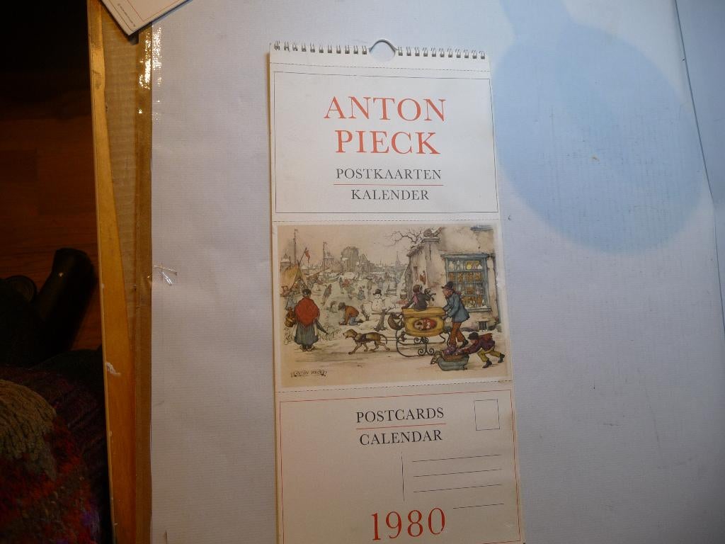 Anton Pieck ansichtkaarten kalender 1980 Verzenden kan ook, Ophalen