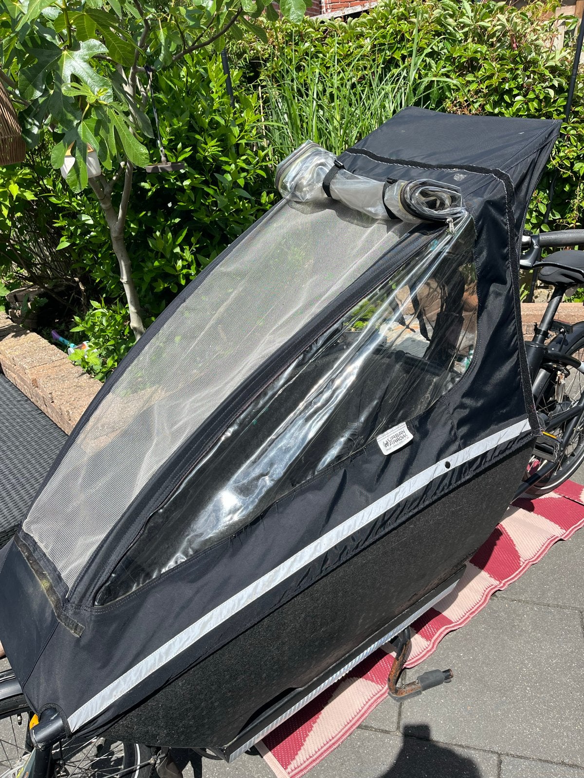 Urban Arrow huif, Fietsen en Brommers, Fietsen | Bakfietsen, Elektrisch, Zo goed als nieuw, 2 kinderen, Schijfrem