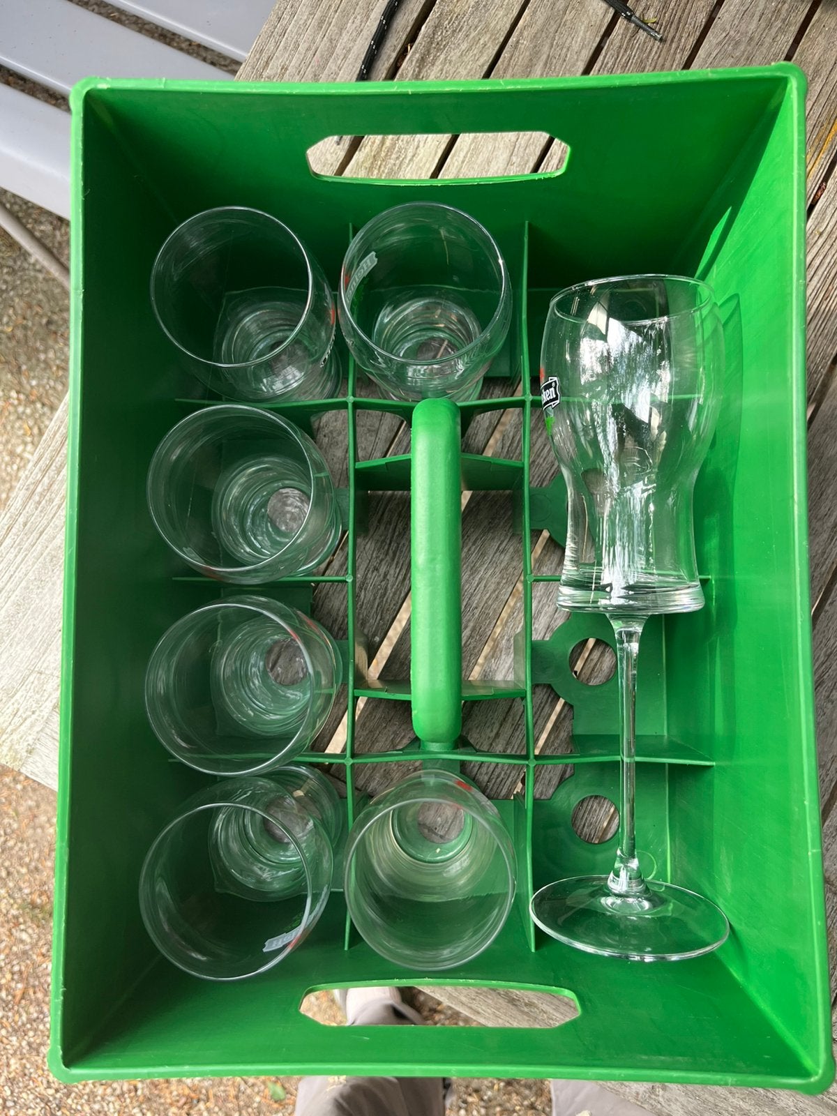 Heineken dienkrat, Ophalen of Verzenden, Zo goed als nieuw, Glas of Glazen, Heineken