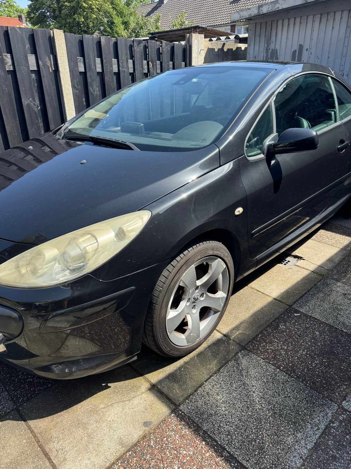 Peugeot 307 2.0 16V CC AUT 2006 Zwart, Auto's, 4 cilinders, Cabriolet, 4 stoelen, Zwart