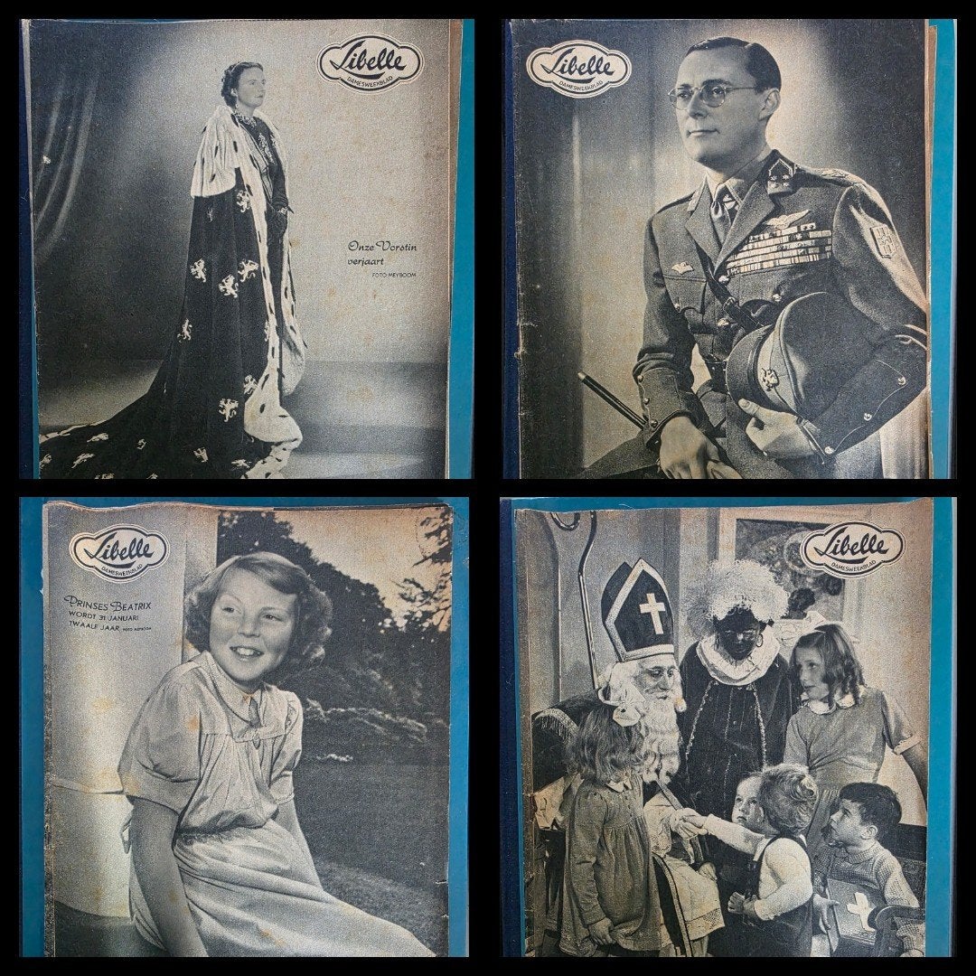 4 originele Libelle tijdschriften 1949-1950 | Juliana, Sint, Ophalen of Verzenden, Gelezen, Damesbladen