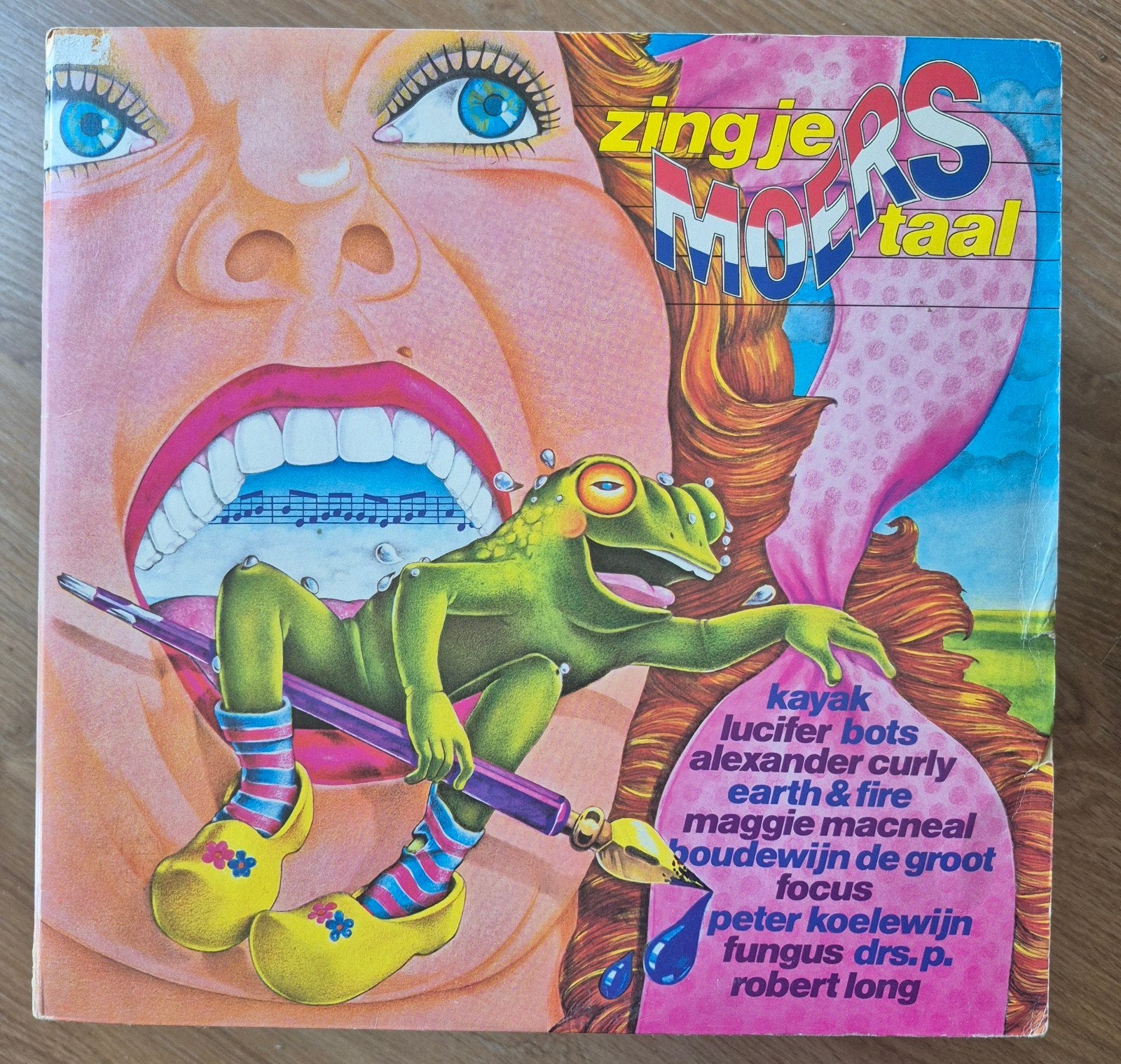 Zing Je Moerstaal LP - Diverse Artiesten (Pop, Folk, Rock), LP, Gebruikt, Pop, Ophalen of Verzenden